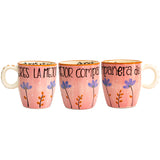 Taza ¨Eres la mejor compañera de aventuras ❤ llantos y risas¨ Conica