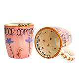 Taza ¨Eres la mejor compañera de aventuras ❤ llantos y risas¨ Conica