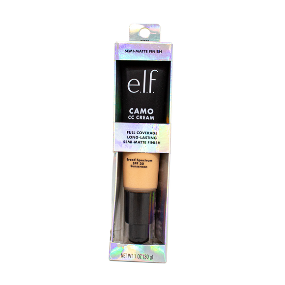 elf camo cc cream semi-matte finish