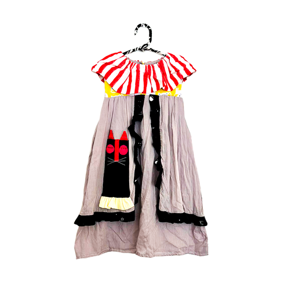 vestido gatito negro