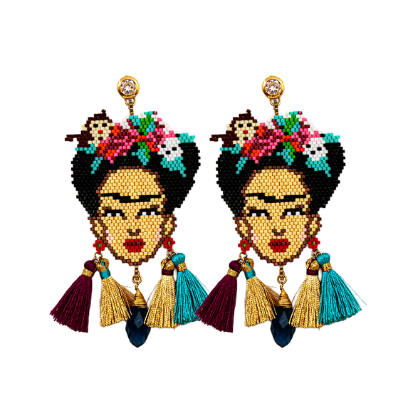 Aretes Frida Kahlo