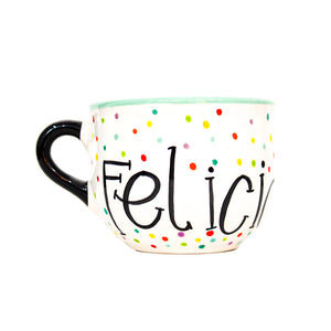 Taza ´´Felicidades´´ chocolatera