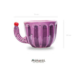 TAZA CACTUS MORADA