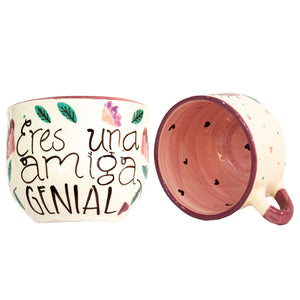 Taza "Eres una amiga genial" Chocolatera