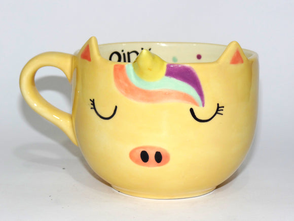 TAZA CHOCOLATERA COCHICORNIO ARCOIRIS 