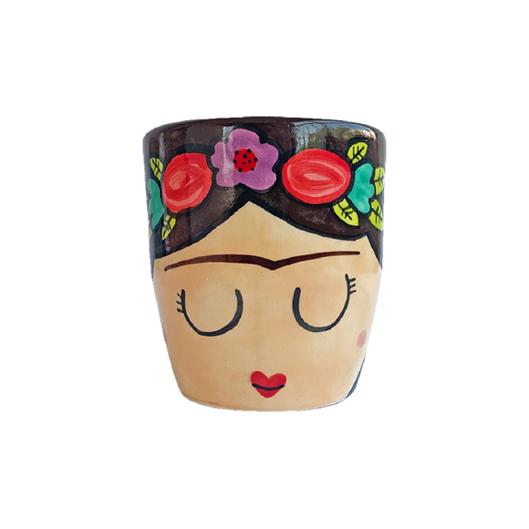 TAZA FRIDA FLORES CÓNICA