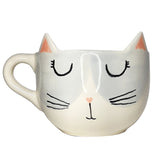 TAZA GATO GRIS