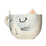 TAZA GATO GRIS