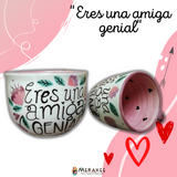 Taza "Eres una amiga genial" Chocolatera