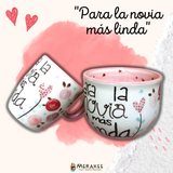 Taza "Para la novia más linda" chocolatera